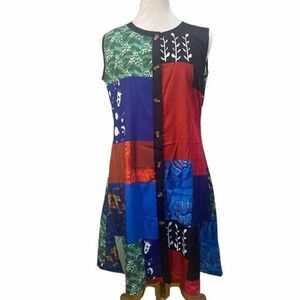 No Brand Color Block Sleeveless Duster Size XL NWT